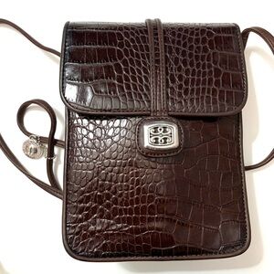 BRIGHTON Mini Leather Crossbody Bag, brown